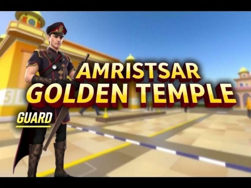 Amritsar Golden Temple Guard Game Title Screen
